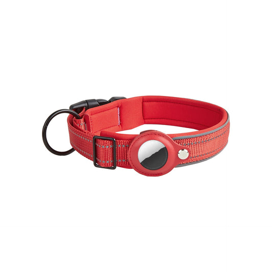 JMT-919562 Leather Pet Collar with Airtag Holder - Available in Multiple Colors