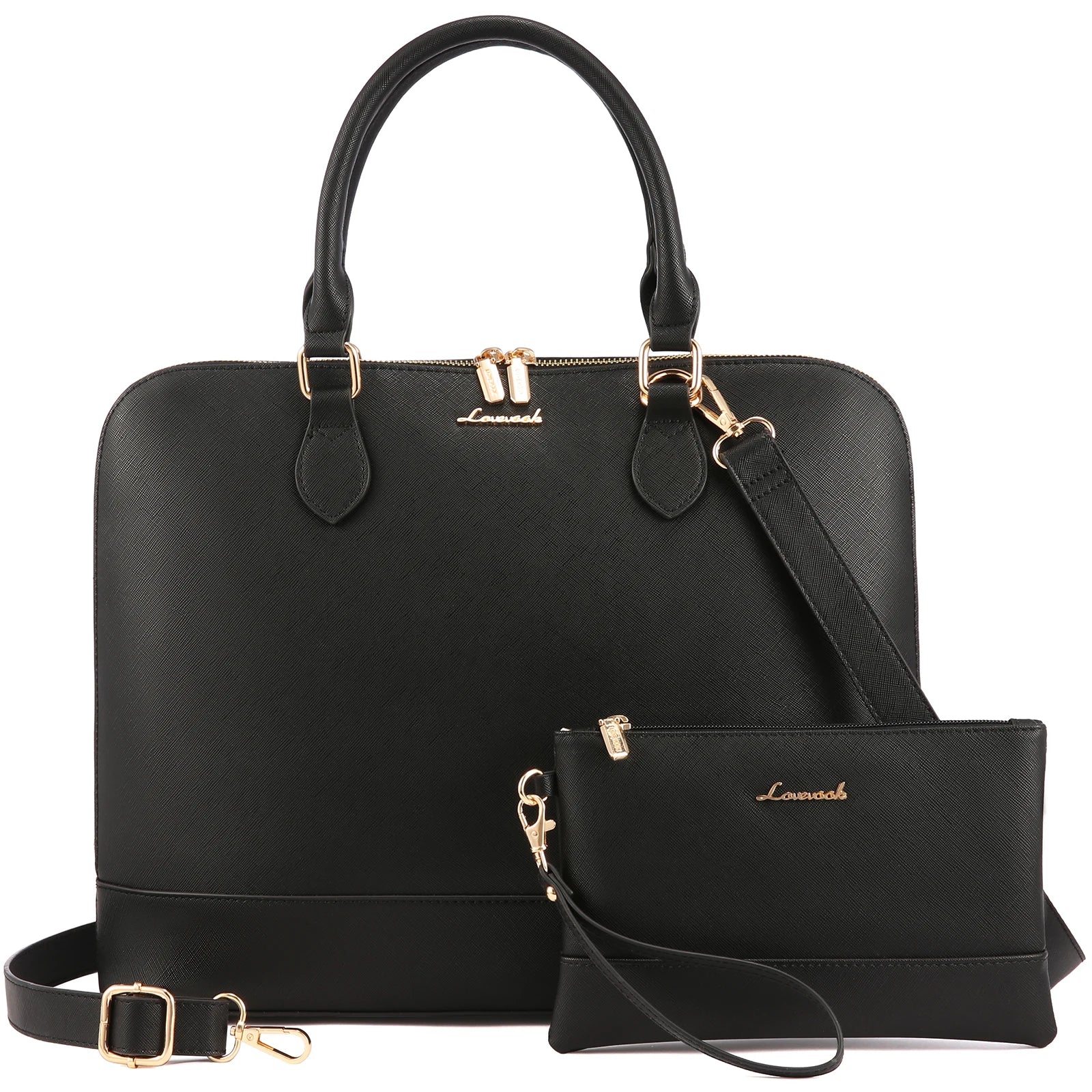 JMT-919562 Stylish 2pcs PU Tote Bags Set for Women - Large Handbag and Crossbody Purse for Daily Use and Laptop