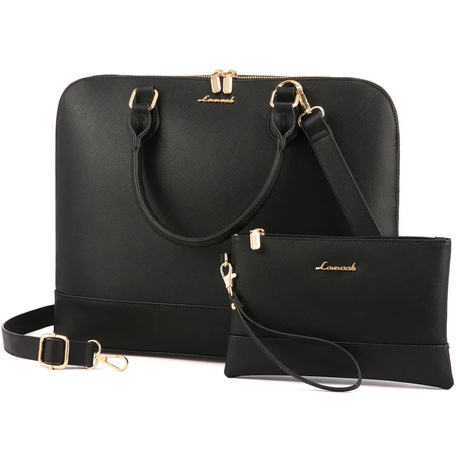 JMT-919562 Stylish 2pcs PU Tote Bags Set for Women - Large Handbag and Crossbody Purse for Daily Use and Laptop
