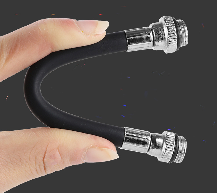 JMT-919818 Portable High-Pressure Bicycle Inflator with Flexible Hose for Easy Tire Inflation