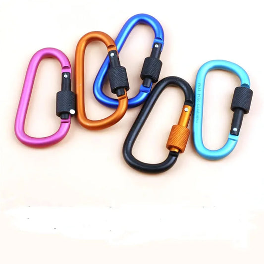 JMT-919946 Aluminum Alloy Carabiner Clip 77x40mm, 23g Hanging Buckle for Outdoor Use