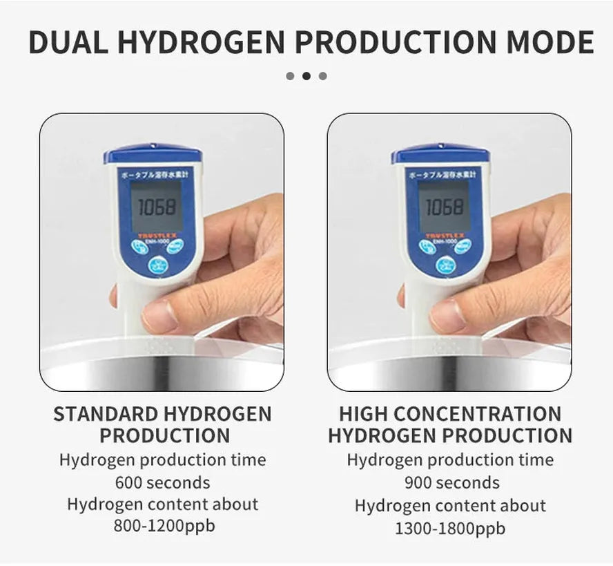 JMT-920010 Hydrogen Rich Water Generator - 2L Alkaline Water Ionizer with High Borosilicate Glass and Electric Household Design