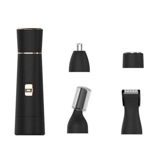 JMT-920138 4-in-1 Electric Facial and Body Hair Removal Tool – Painless, Portable Shaver for Women with Multiple Heads