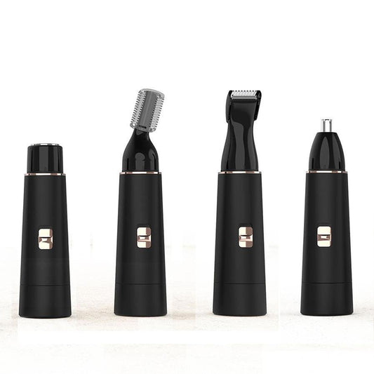 JMT-920138 4-in-1 Electric Facial and Body Hair Removal Tool – Painless, Portable Shaver for Women with Multiple Heads