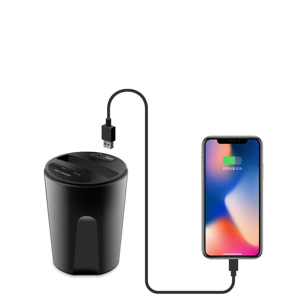 JMT-920586 Two-in-One Wireless Charger Cup for Qi-Compatible Smartphones