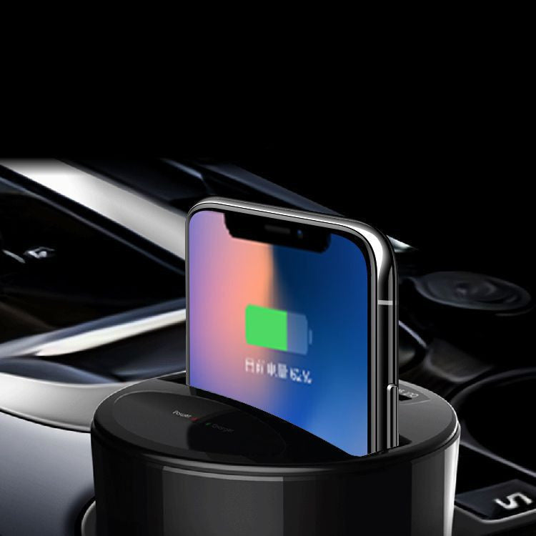JMT-920586 Two-in-One Wireless Charger Cup for Qi-Compatible Smartphones