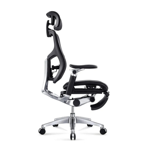 JMT-920650 Ergonomic Full Mesh Office Chair with Footrest and Adjustable Armrests for Comfortable Seating