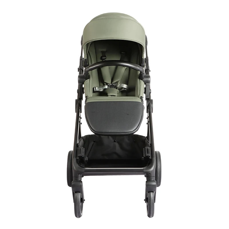 JMT-920906 Luxury 3-in-1 Twin Newborn Baby Stroller with One-Hand Adjustable Backrest and Double Seat Capability
