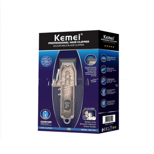 JMT-921034 Rechargeable Lithium Battery Electric Hair Clipper with Ceramic Blade and Accessories