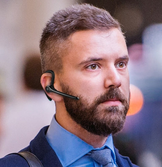 JMT-921034 Wireless Over-Ear Bluetooth Headset with Call and Music Support, Unilateral Design, 10m Range, Battery Display