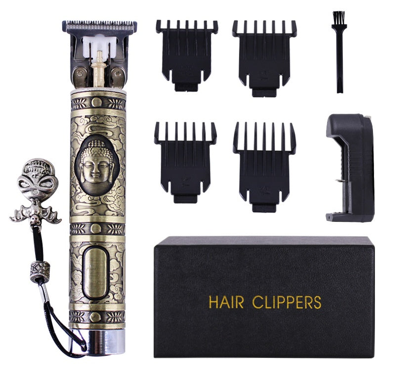 JMT-921290 T9 Rechargeable Electric Hair Clipper for Precision Carving - Compact Design