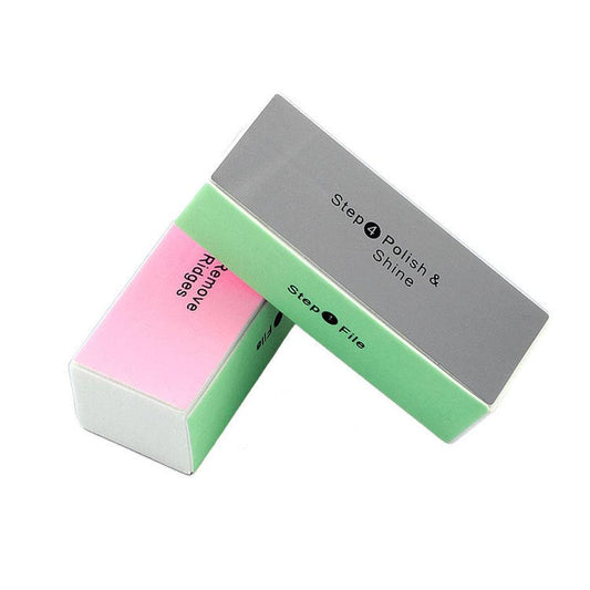 JMT-921354 Nail Four-Sided Sponge Polishing Block - Smooths and Enhances Nail Appearance