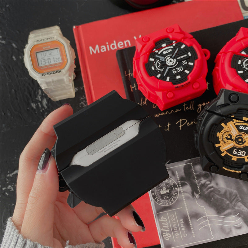 JMT-921866 Luminous Silicone Protective Case for AirPods 1/2 & Pro 3 with Carabiner