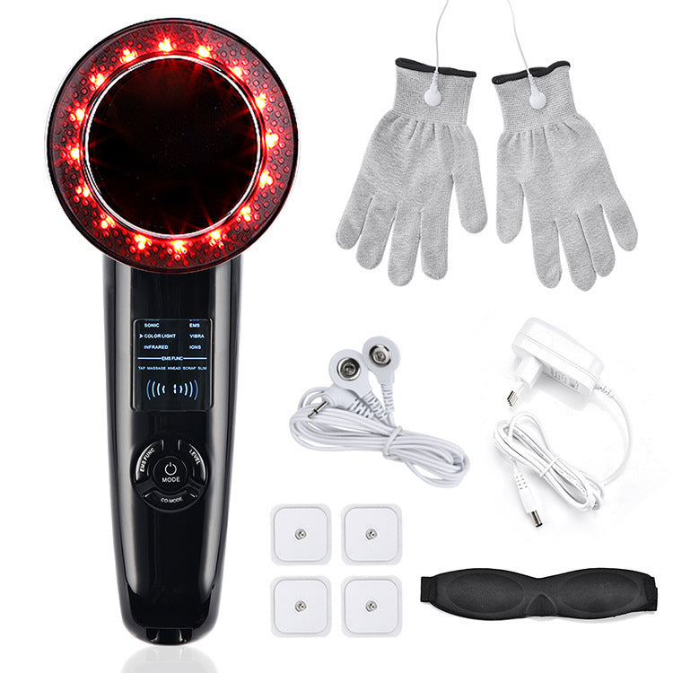 JMT-922186 6-in-1 Ultrasonic Beauty Tool with EMS and Color Light Therapy