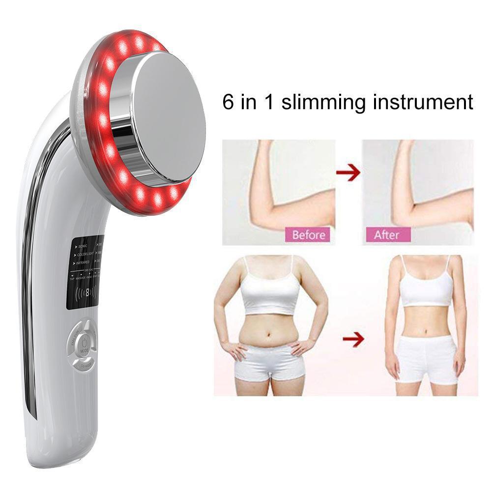 JMT-922186 6-in-1 Ultrasonic Beauty Tool with EMS and Color Light Therapy