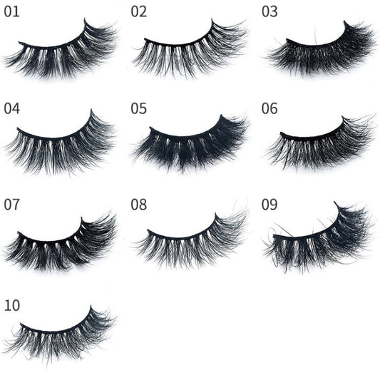 JMT-922314 Three-Dimensional Handmade Mink Hair Multi-Layer False Eyelashes
