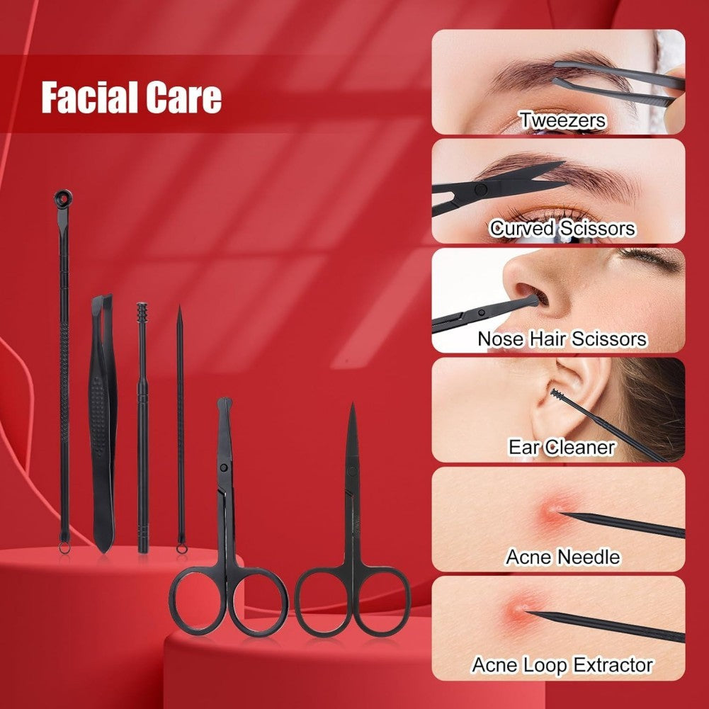JMT-922442 Professional Nail Clipper and Grooming Tool Set for Manicure and Pedicure Care