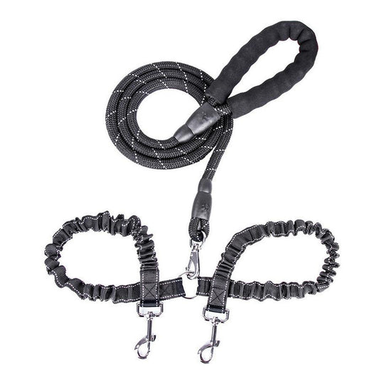 JMT-922698 Dual Head Nylon Traction Belt for Dogs - Available in Sizes S and M