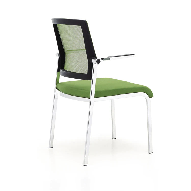 JMT-922954 Ergonomic Mesh Back Office Conference Chair with Adjustable Armrests and Stackable Design