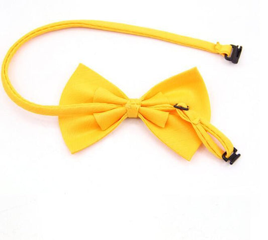 JMT-923018 Solid Color Bow Tie for Dogs and Cats - 11cm Bow Width, Adjustable Fit, Multiple Colors Available