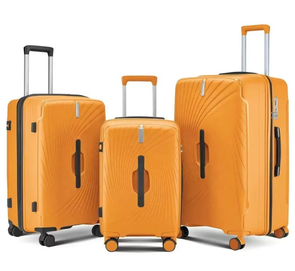 JMT-923082 Lightweight Durable Travel Suitcase with 4-Wheel Design for Effortless Mobility