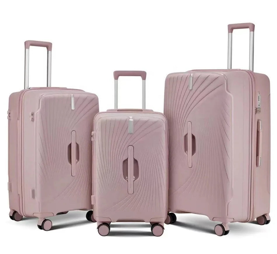 JMT-923082 Lightweight Durable Travel Suitcase with 4-Wheel Design for Effortless Mobility