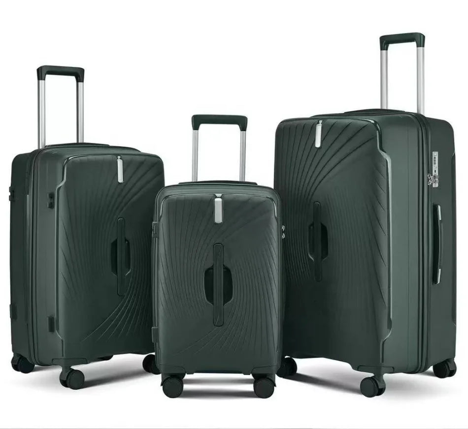 JMT-923082 Lightweight Durable Travel Suitcase with 4-Wheel Design for Effortless Mobility