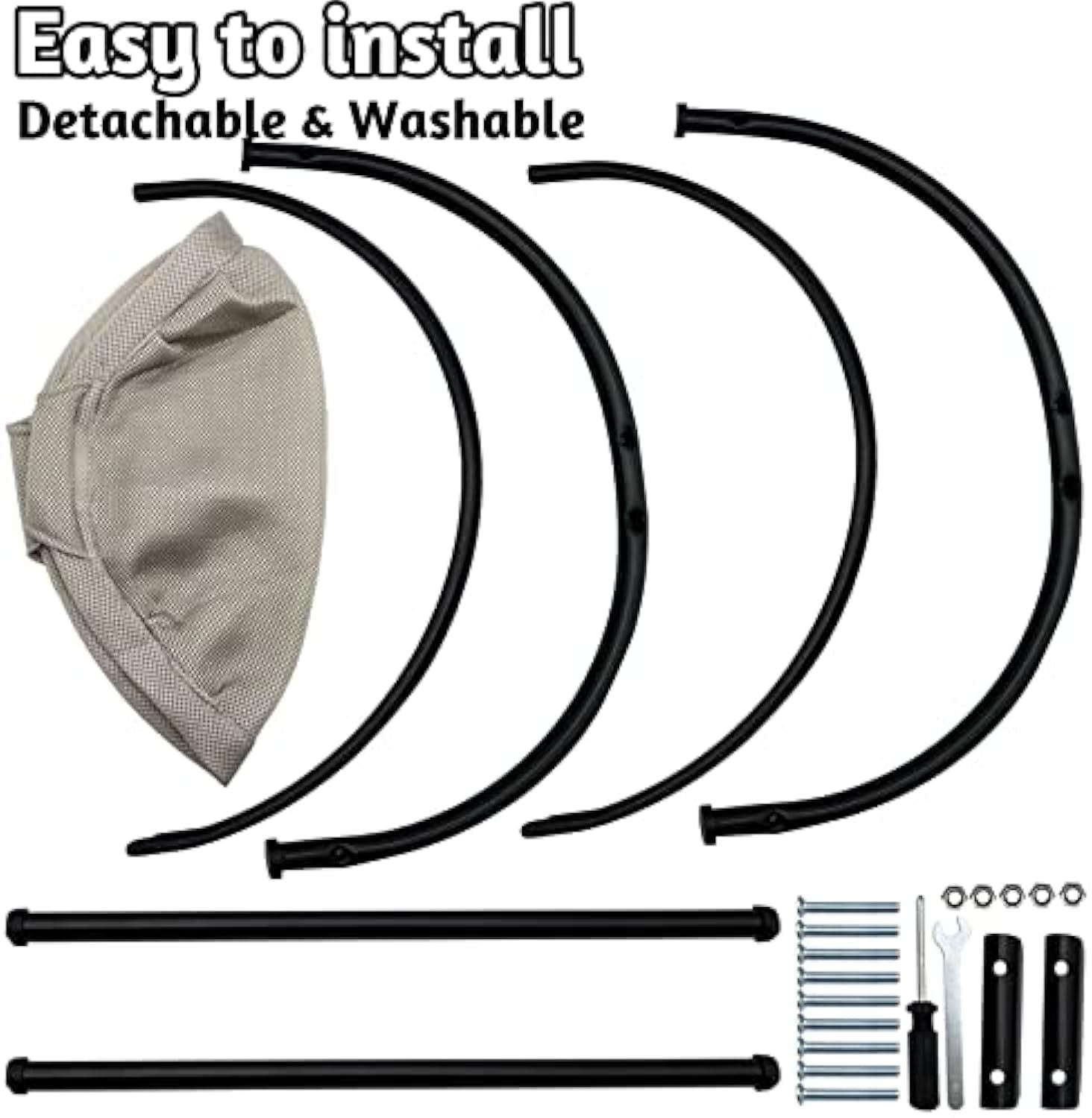 JMT-923210 Comfortable and Washable Cat Hammock Bed for Indoor Cats – Breathable Hanging Nest Design