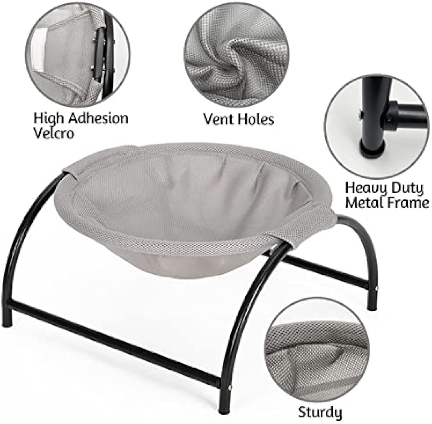 JMT-923210 Comfortable and Washable Cat Hammock Bed for Indoor Cats – Breathable Hanging Nest Design
