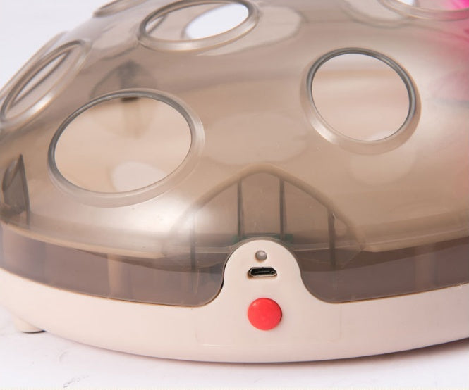 JMT-923338 Interactive Electric Cat Toy Carousel for Engaging Play and Mental Stimulation - ABS Material, Non-Slip Base, Easy Operation