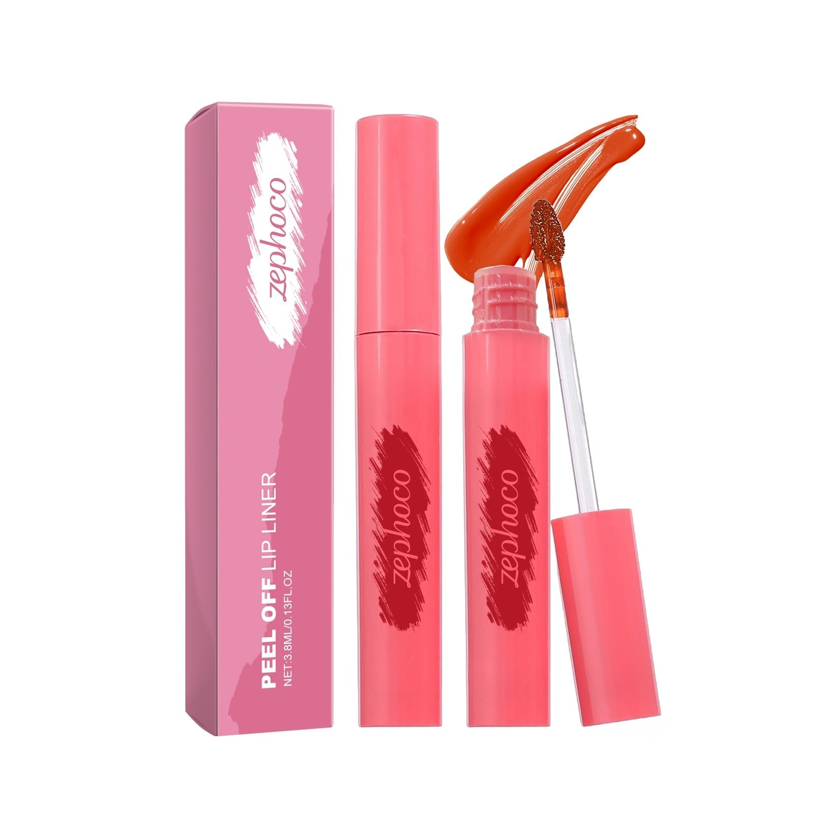 JMT-923466 Matte Tear Off Lip Gloss with Hyaluronic Acid and Vitamin E, 1.6cm x 1.6cm x 11.6cm