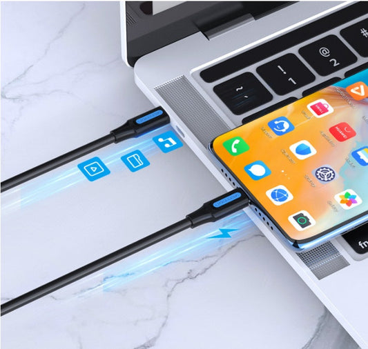 JMT-923530 USB Type C Cable for Android Phones - Compatible with Samsung S20 - Various Lengths Available (0.25m to 3m)