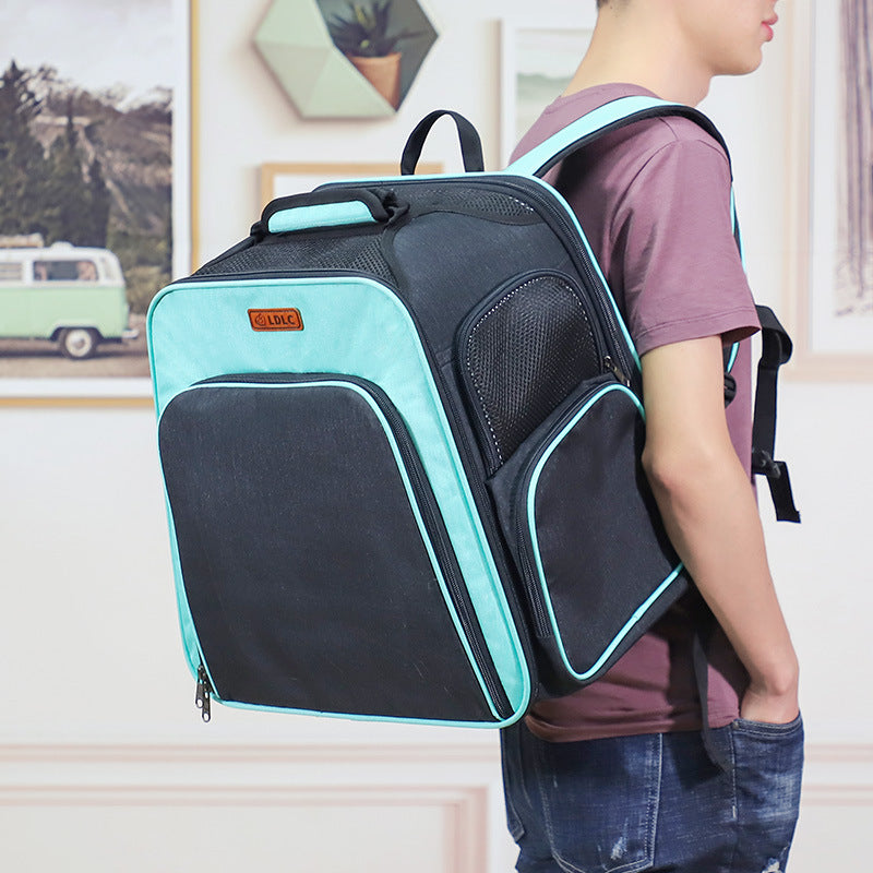 JMT-923594 Cat-Friendly Shoulder Backpack for Comfortable Pet Travel