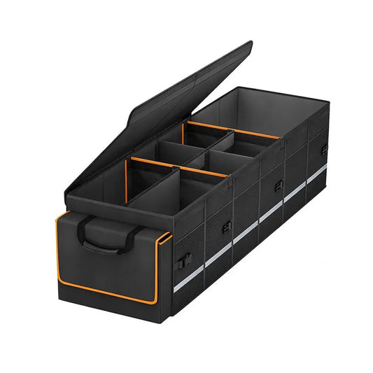 JMT-923978 Car Trunk Organiser with Lid and Removable Leakproof Cooler Bag for Efficient Storage