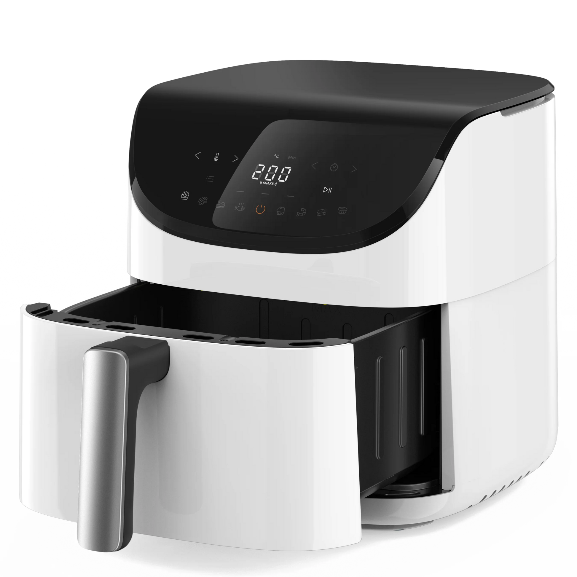 JMT-924106 Fully Automatic 5L Stainless Steel Touch Screen Air Fryer with Multi-functional Cooking Features for Home Use