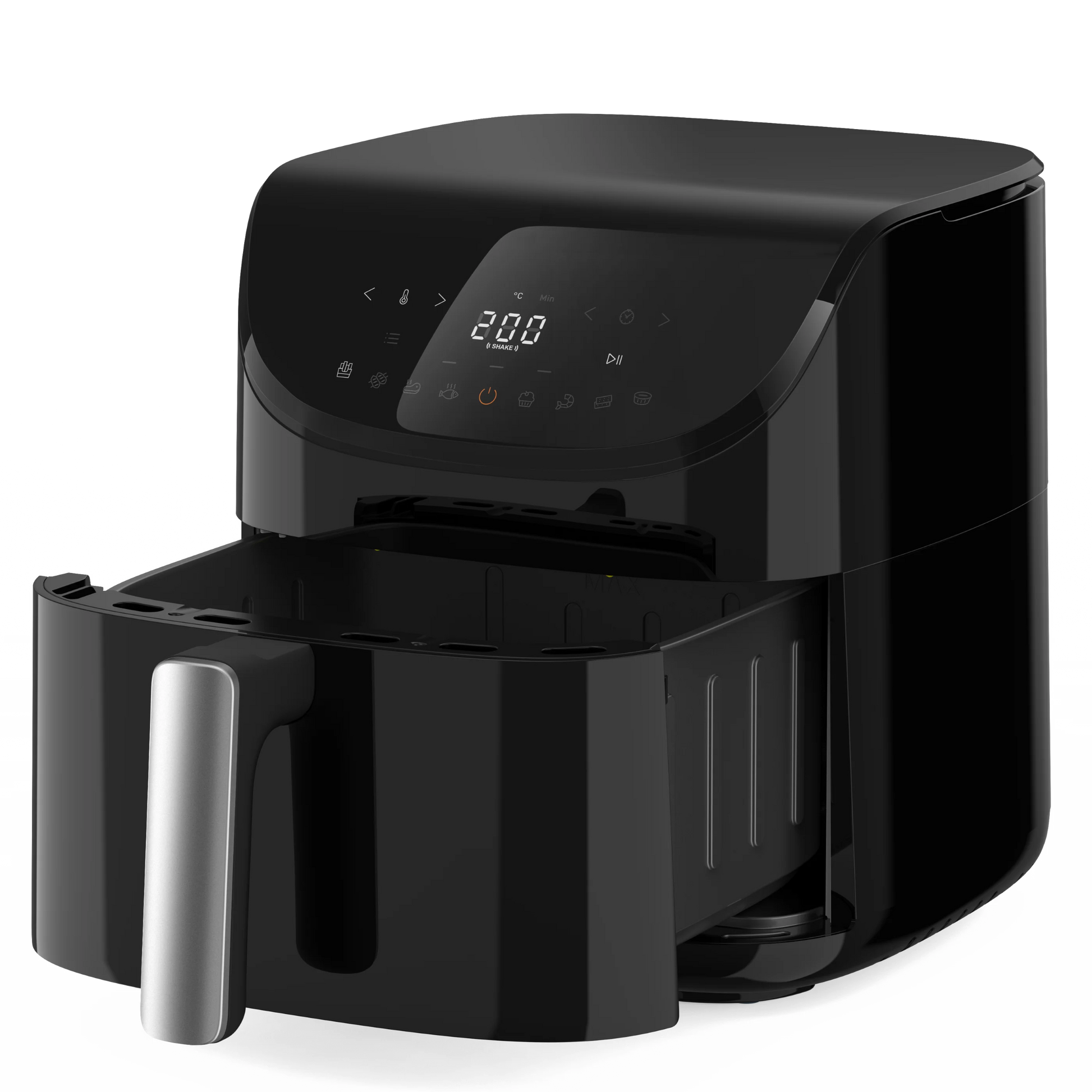 JMT-924106 Fully Automatic 5L Stainless Steel Touch Screen Air Fryer with Multi-functional Cooking Features for Home Use