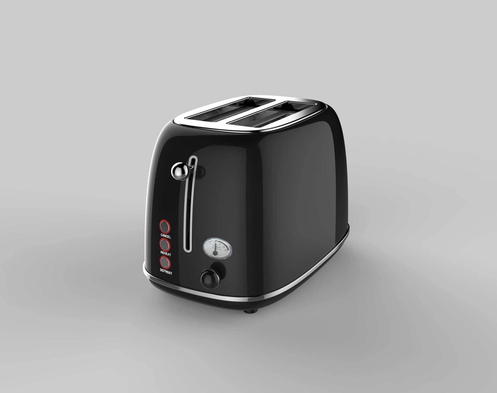JMT-924298 Retro Stainless Steel Wide Slot Sandwich Toaster for 2 Slices