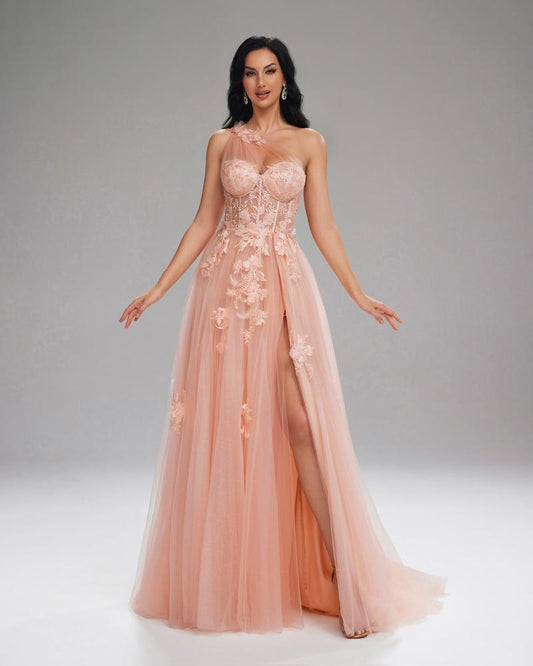 JMT-924746 Elegant Pink Evening Dress for Women - Style SH0035