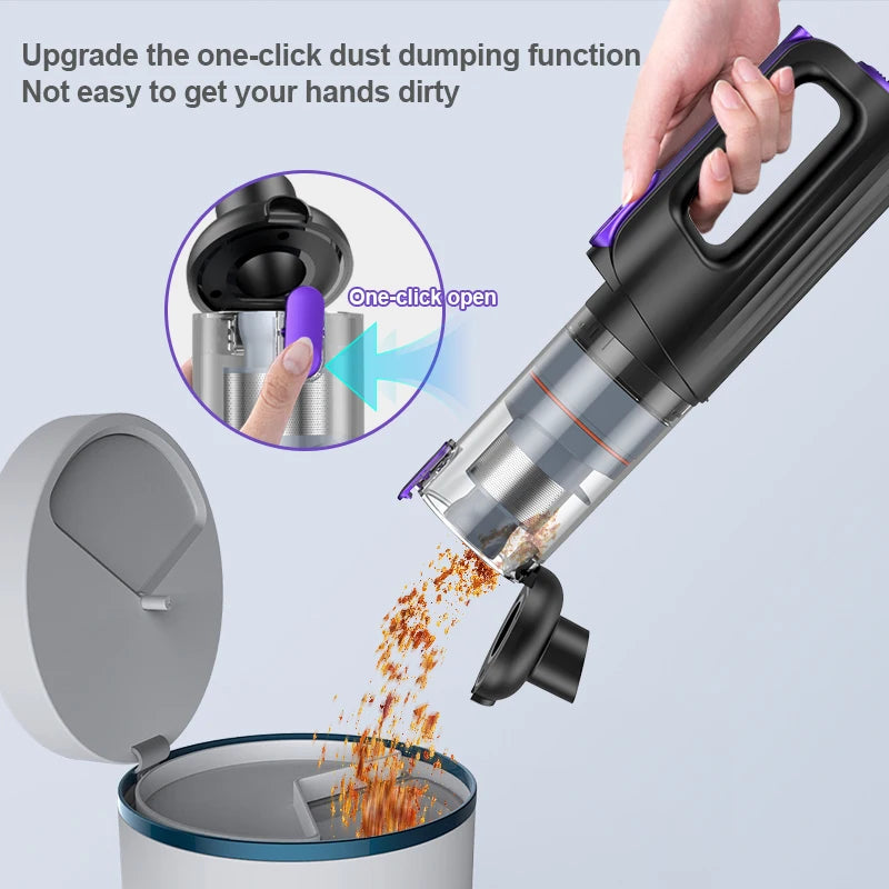 JMT-924810 Compact Handheld Wet/Dry Car Vacuum Cleaner for Efficient Home and Auto Cleaning