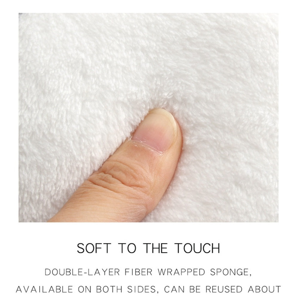 JMT-924938 5-Pack Square Cotton Makeup Remover Puffs for Gentle Cleansing