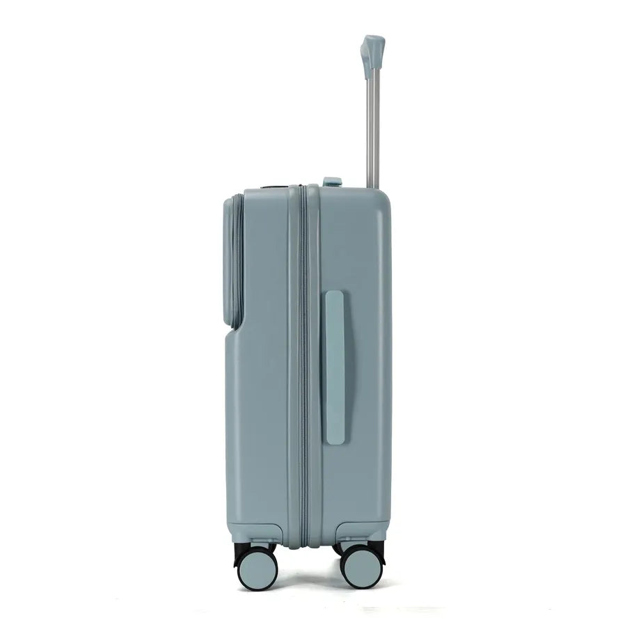 JMT-925066 Custom Logo 4-Wheel Trolley Suitcase with Laptop Compartment - Travel Carry-On Luggage