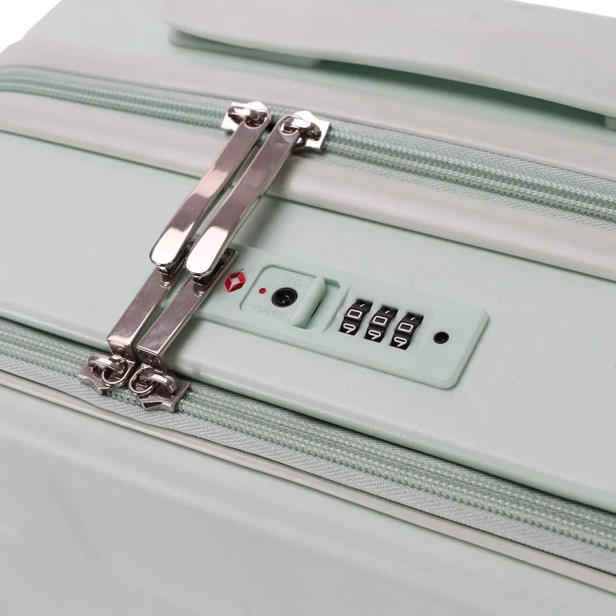 JMT-925066 Custom Logo 4-Wheel Trolley Suitcase with Laptop Compartment - Travel Carry-On Luggage