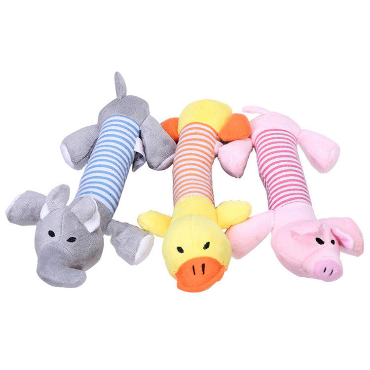 JMT-925322 Plush Four-Legged Elephant Sound Toy for All Ages