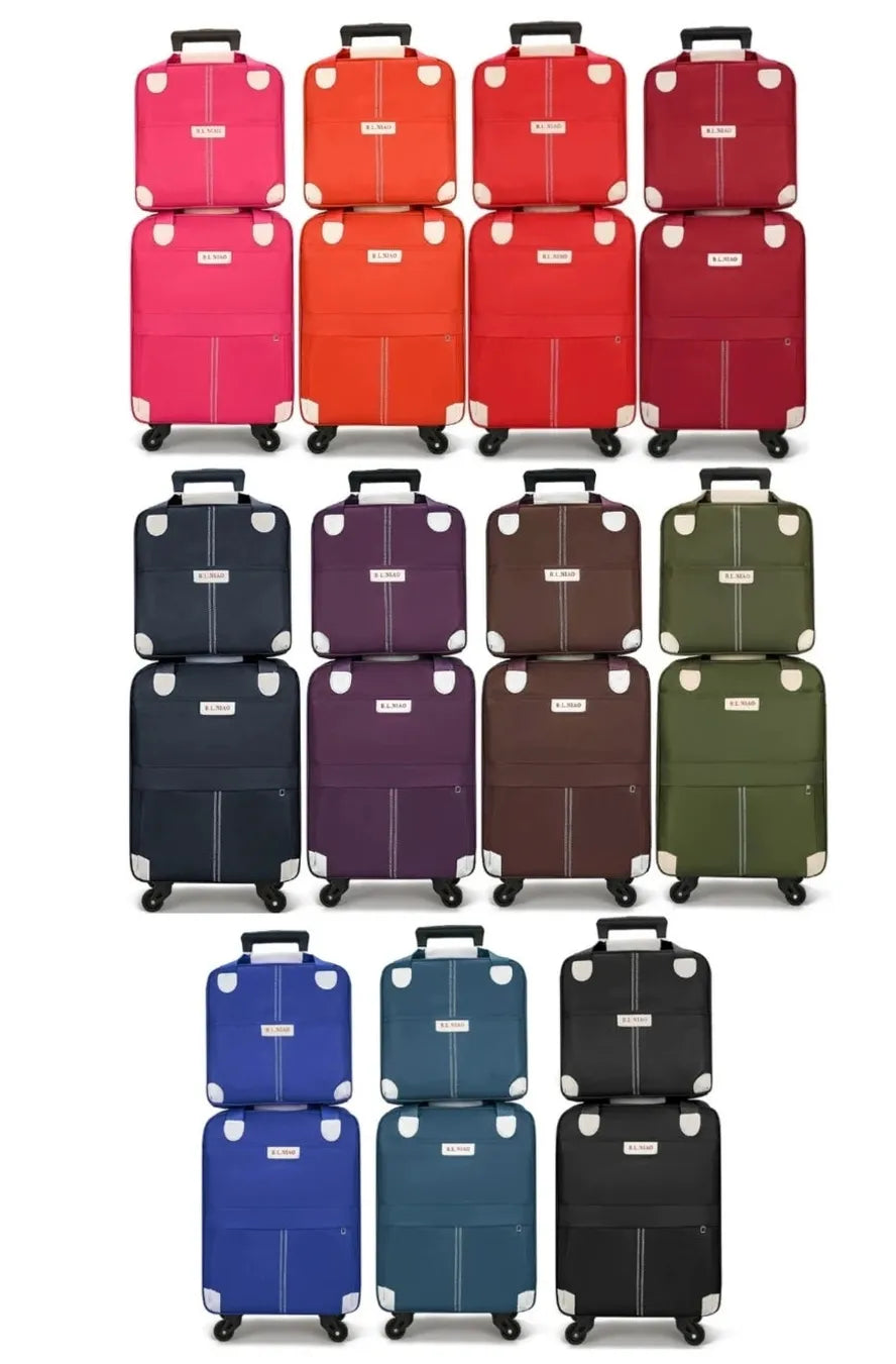 JMT-925450 Oxford Travel Trolley Luggage Bag - 20” Suitcase with Custom Logo Options