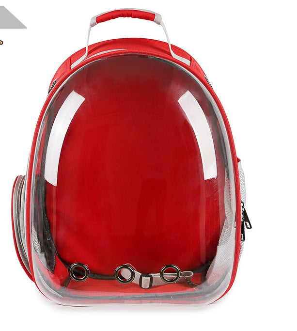 JMT-925514 360-Degree Transparent Bubble Backpack Carrier for Pets - Lightweight and Breathable Rucksack Suitable for Small Dogs and Rabbits