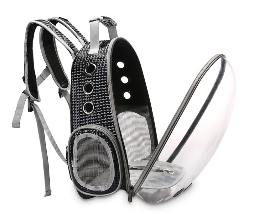 JMT-925514 360-Degree Transparent Bubble Backpack Carrier for Pets - Lightweight and Breathable Rucksack Suitable for Small Dogs and Rabbits