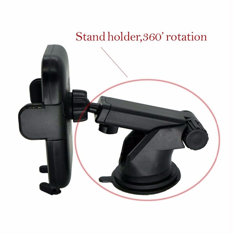 JMT-925514 Fast Wireless Car Charger with Automatic Infrared Sensor for Qi-Compatible Phones