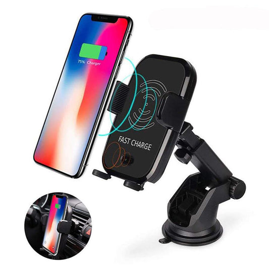 JMT-925514 Fast Wireless Car Charger with Automatic Infrared Sensor for Qi-Compatible Phones