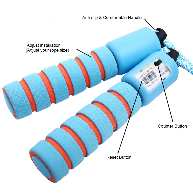 JMT-925578 Adjustable Skipping Rope for Kids - Perfect for Beginners and Counting Exercises