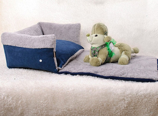 JMT-925962 Removable and Washable Thick Lint Pet Bed with Blanket - Moisture-Proof and Non-Slip Design